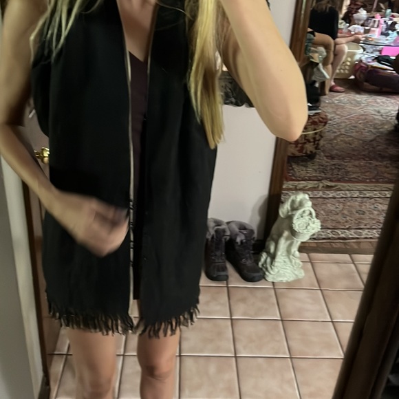 Reversible scarf cardigan wear multiple ways scarf - Picture 2 of 5